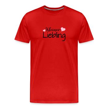 Kleiner Liebling - Männer Premium Bio T-Shirt - Rot - Vorne - Damien (186cm)