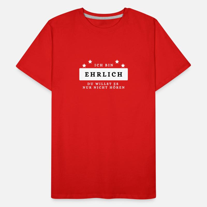 Ich bin ehrlich Männer Premium Bio T-Shirt