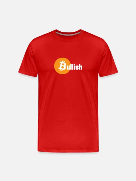 Bitcoin Bullish - Men's Premium Organic T-Shirt - red
