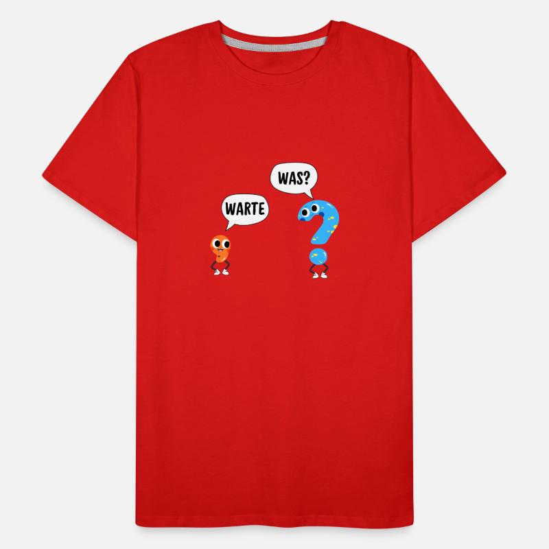 Wait, what? - Wait, what? - Comic punctuation marks Men's Premium Organic T-Shirt