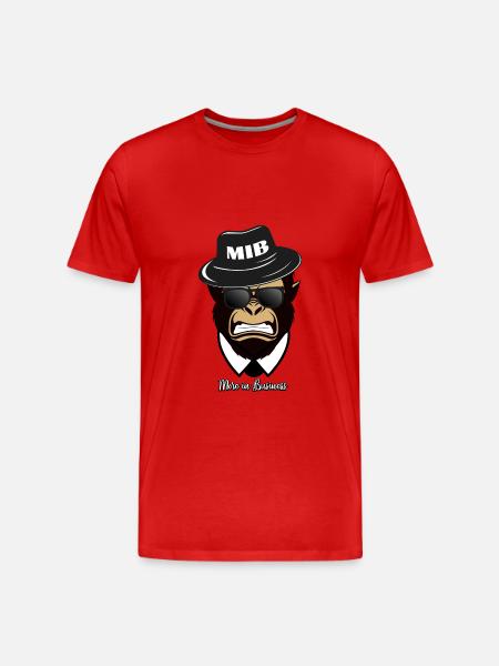 Gorilla, plus en affaires - T-shirt bio Premium Homme - rouge