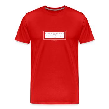 proverbes 169 - T-shirt bio Premium Homme - rouge - Devant - Damien (186cm)
