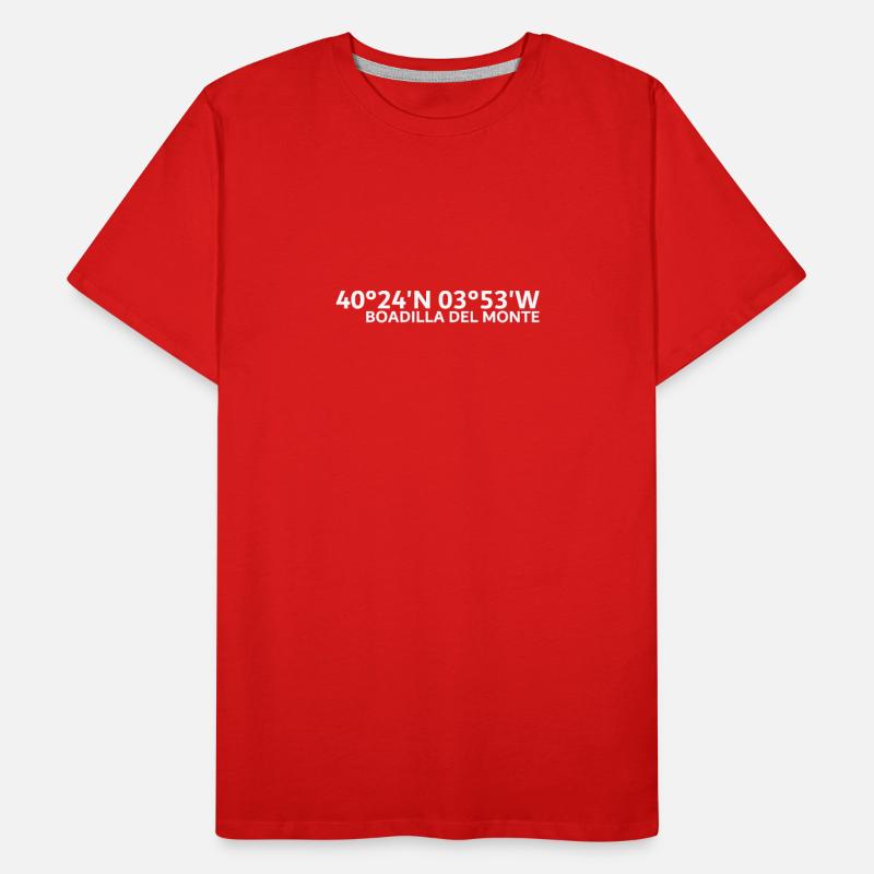 Boadilla del Monte coordinates Men's Premium Organic T-Shirt