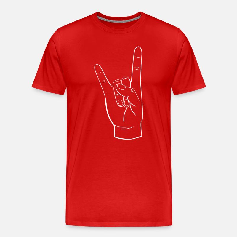 FELS - Männer Premium Bio T-Shirt - Rot