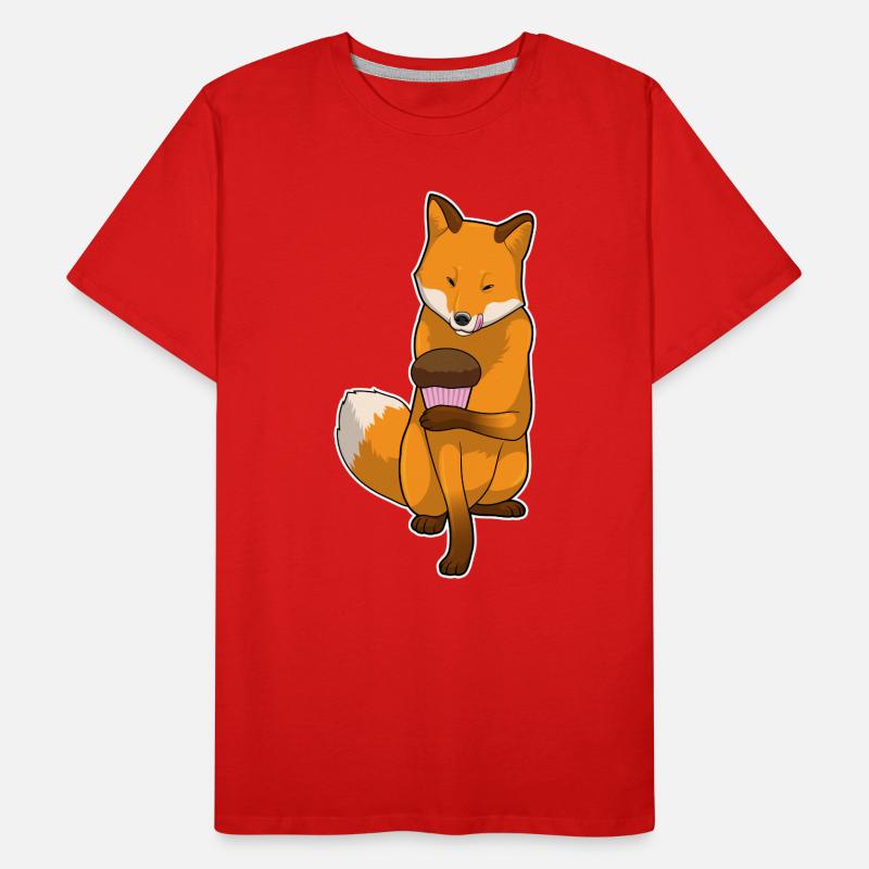 Fuchs Muffin Männer Premium Bio T-Shirt