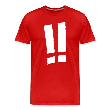 Statement - Männer Premium Bio T-Shirt - Rot - Vorne - Damien (186cm)
