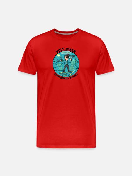 Watt's Up Electronic Hero - Men's Premium Organic T-Shirt - red