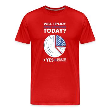 Sport Will I Enjoy Sprint Car Racing - Männer Premium Bio T-Shirt - Rot - Vorne - Damien (186cm)
