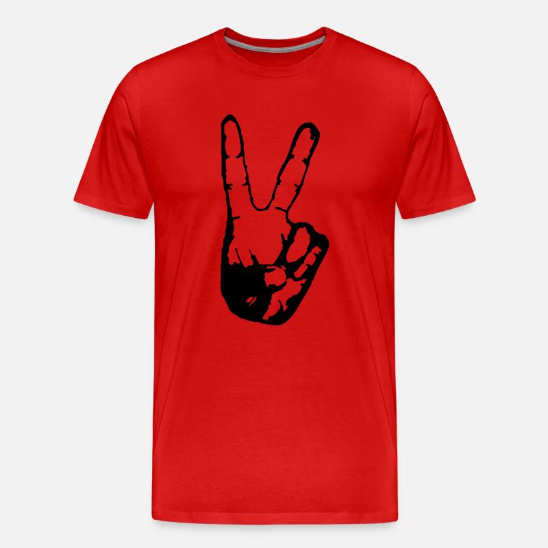 Victory - Männer Premium Bio T-Shirt - Rot
