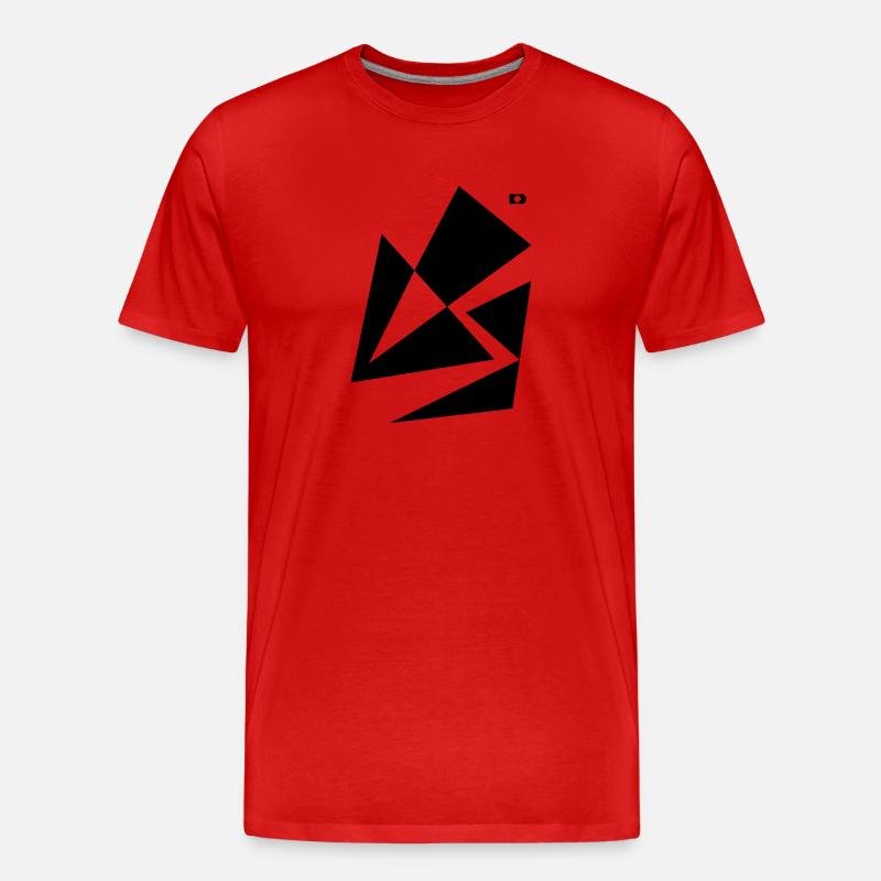 A-132 The crack - Männer Premium Bio T-Shirt - Rot