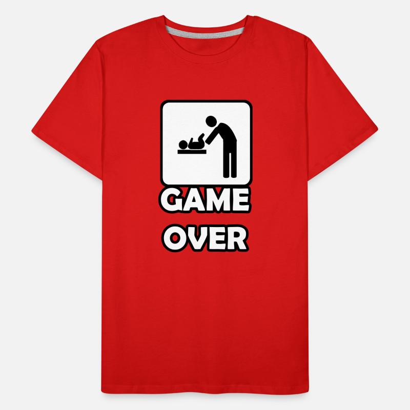 Game Over Paternity Men's Premium Organic T-Shirt