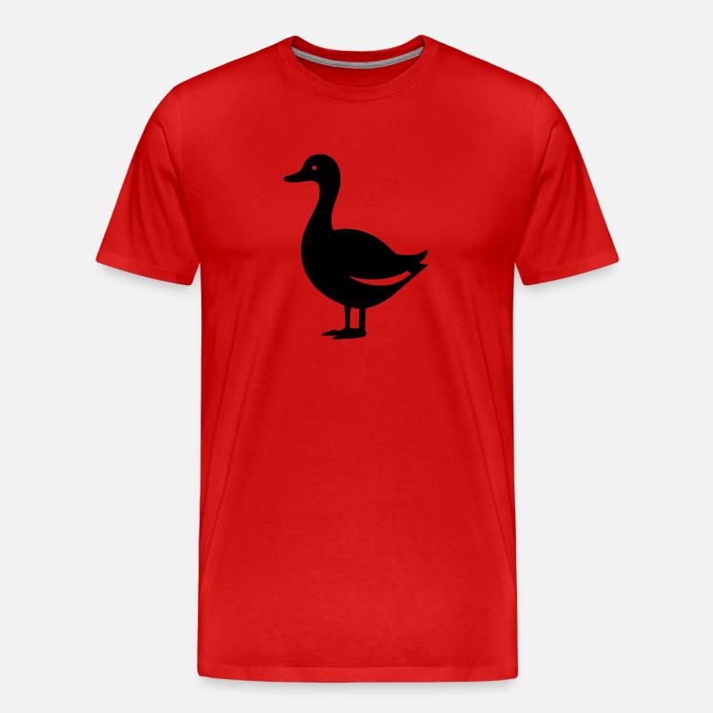 Ente - Männer Premium Bio T-Shirt - Rot