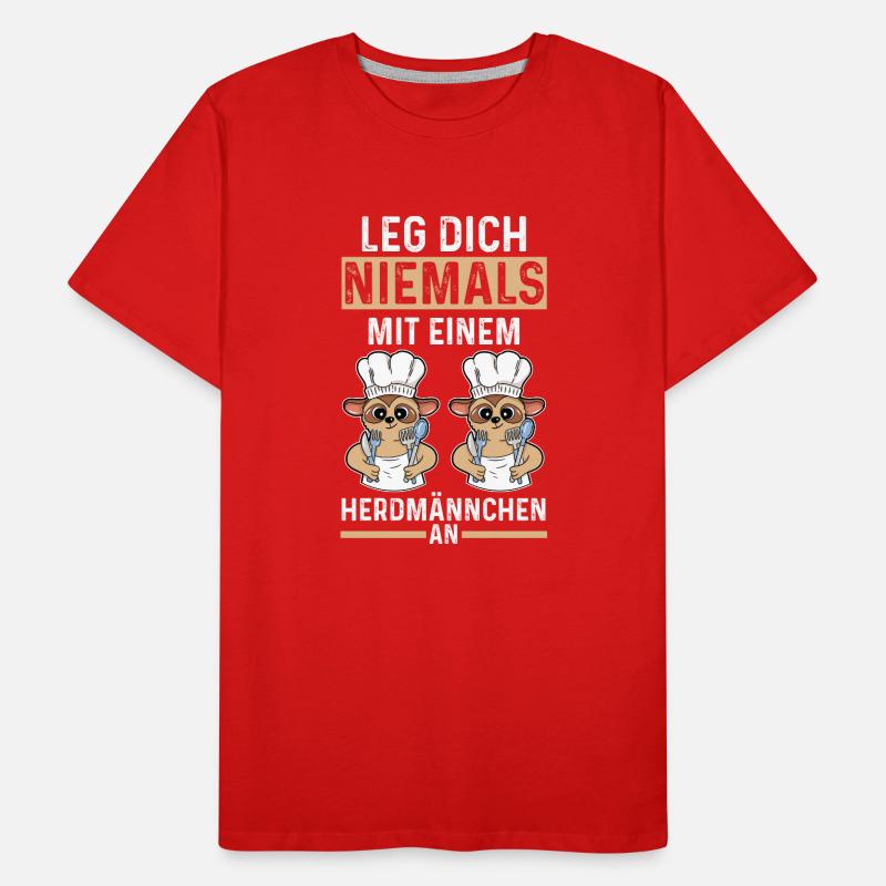Erdmännchen Herdmännchen Männer Premium Bio T-Shirt