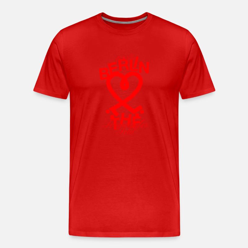Tempelhofer Feld skater - Männer Premium Bio T-Shirt - Rot