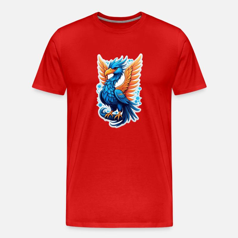 Phönix - Phönix - Feuervogel - Männer Premium Bio T-Shirt - Rot