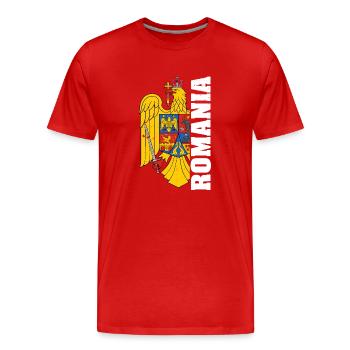 Roumanie Balkan Holidays Bucarest Tour - T-shirt bio Premium Homme - rouge - Devant - Damien (186cm)