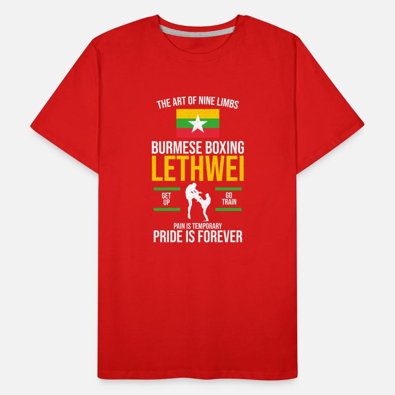 Lethwei Burmese Gift Men's Premium Organic T-Shirt