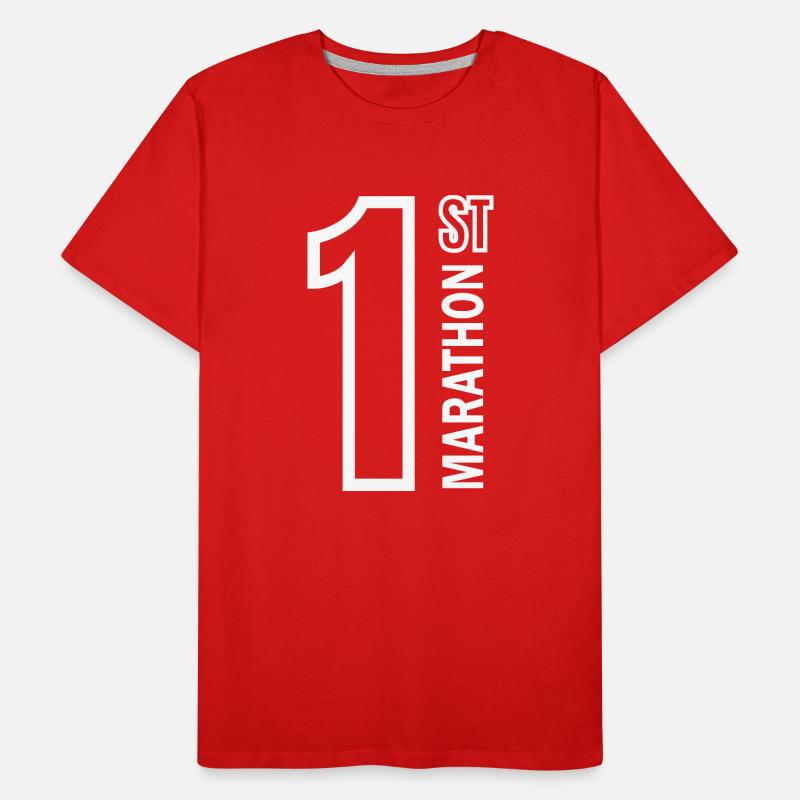 Marathon Running Jogging Männer Premium Bio T-Shirt