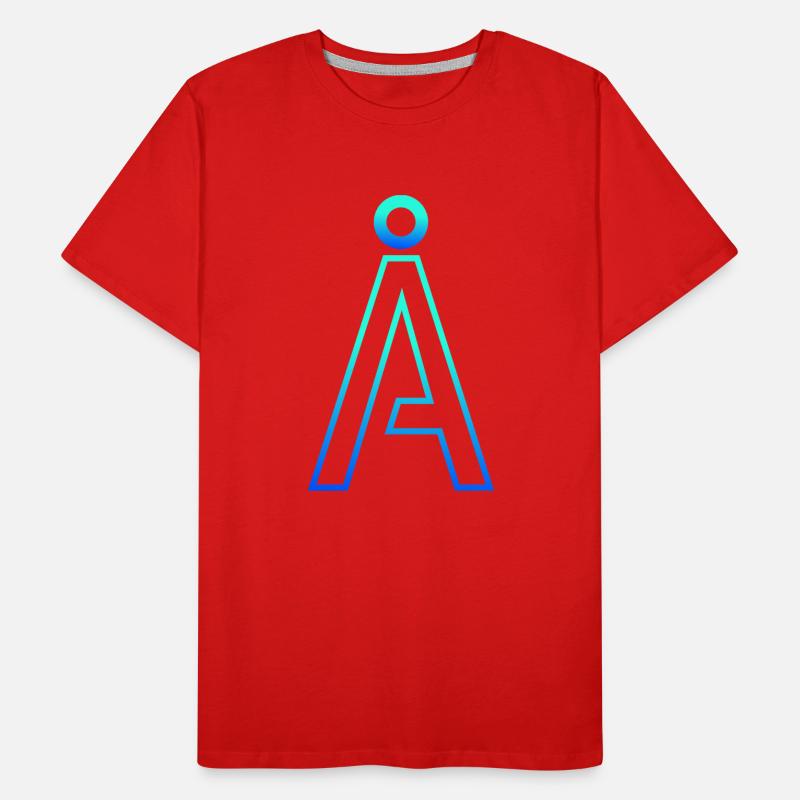 Futuristic Alpha: A Modern Gradient Design Männer Premium Bio T-Shirt