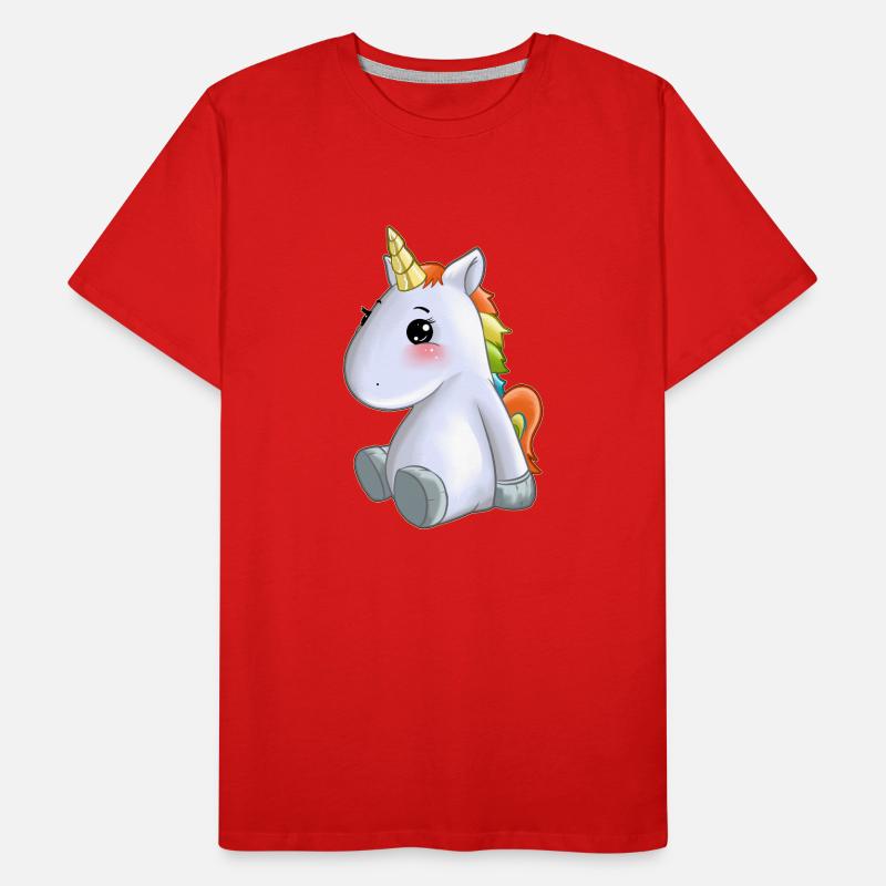 douce crinière colorée licorne T-shirt bio Premium Homme