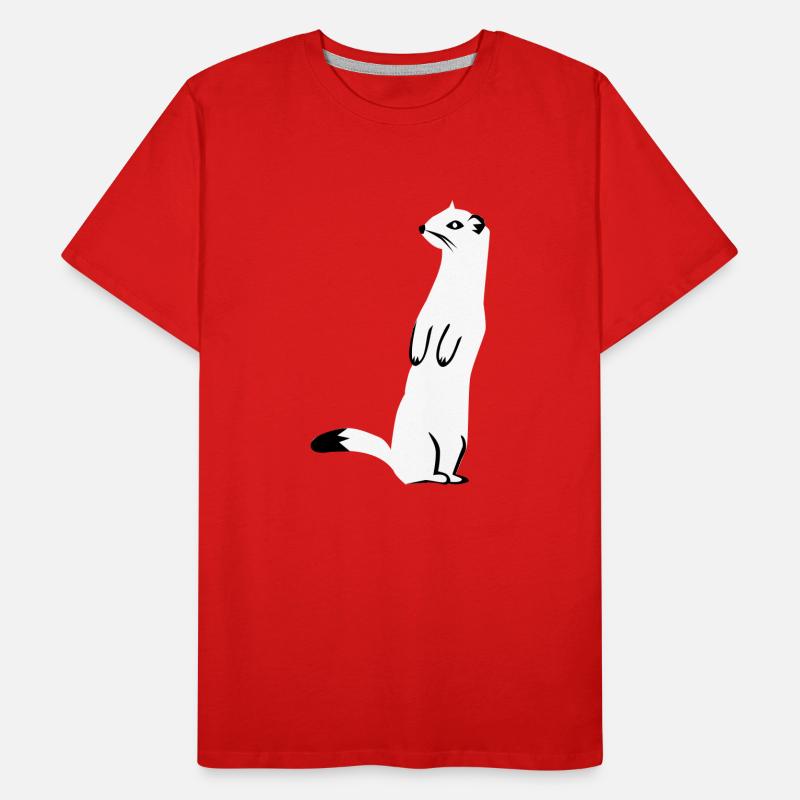 Hermelin - Wiesel Männer Premium Bio T-Shirt