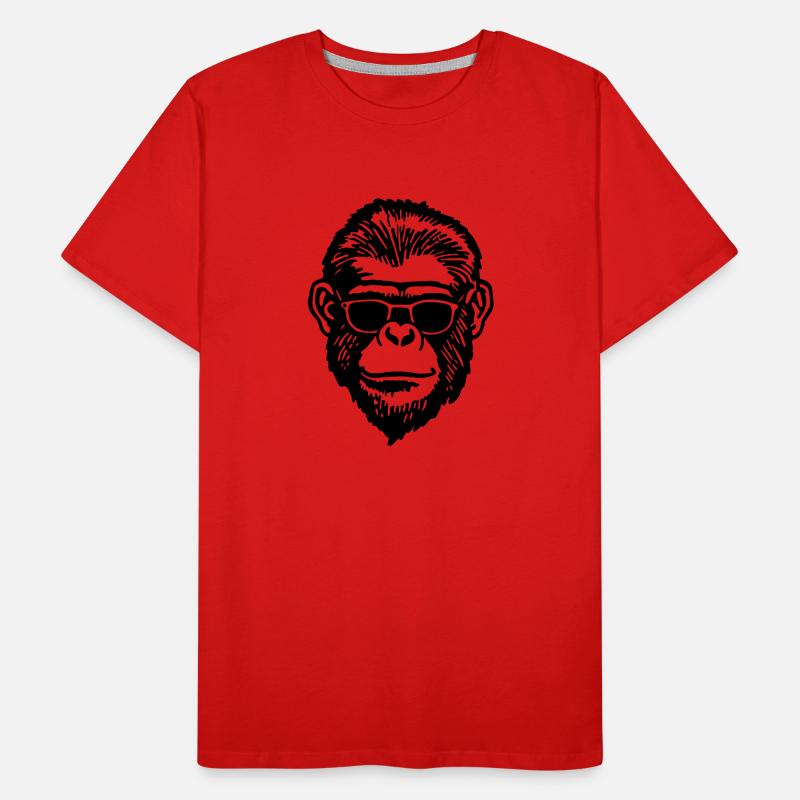 Monkey Monkey Monkey Face Men's Premium Organic T-Shirt