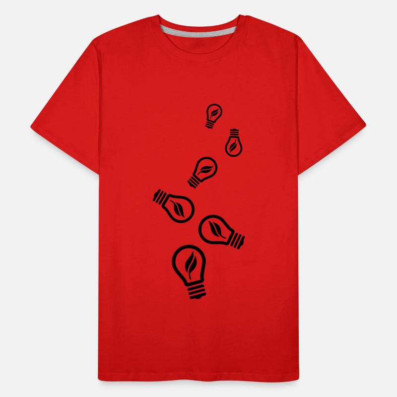 Icône d’ampoule T-shirt bio Premium Homme