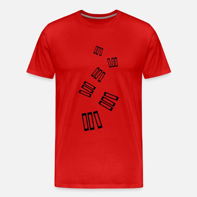 Bücher lesen - Männer Premium Bio T-Shirt - Rot