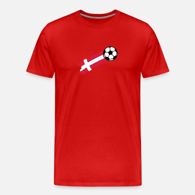 daenemark - Männer Premium Bio T-Shirt - Rot