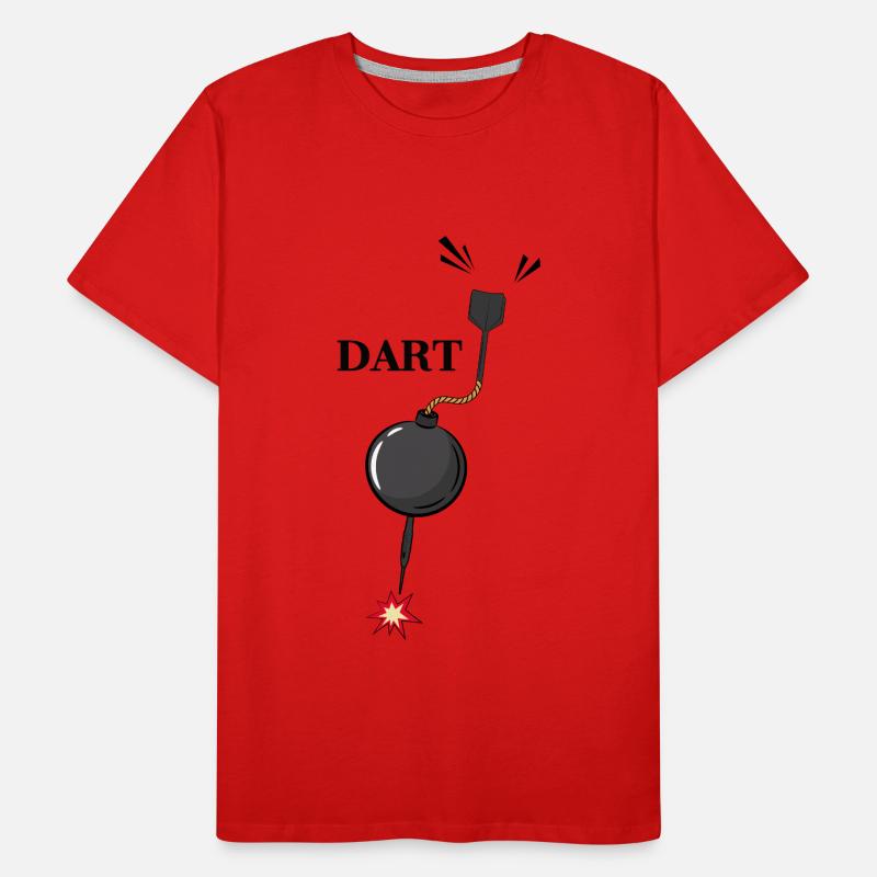 Fléchette Fléchette Flèche Légende de la fléchette T-shirt bio Premium Homme