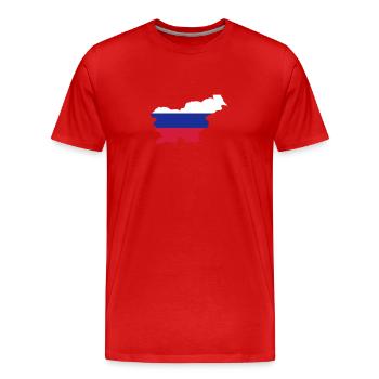 Slovenia - Men's Premium Organic T-Shirt - red - Front - Damien (186cm)