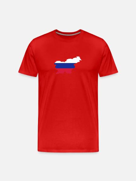 Slovenia - Men's Premium Organic T-Shirt - red