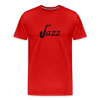 Jazz - T-shirt bio Premium Homme - rouge - Devant - Damien (186cm)