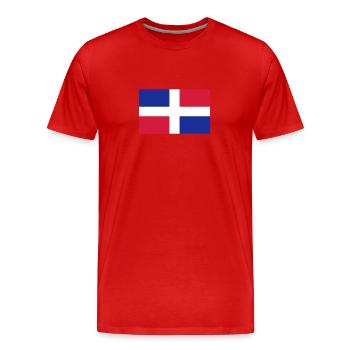 Dominican Republic - Men's Premium Organic T-Shirt - red - Front - Damien (186cm)