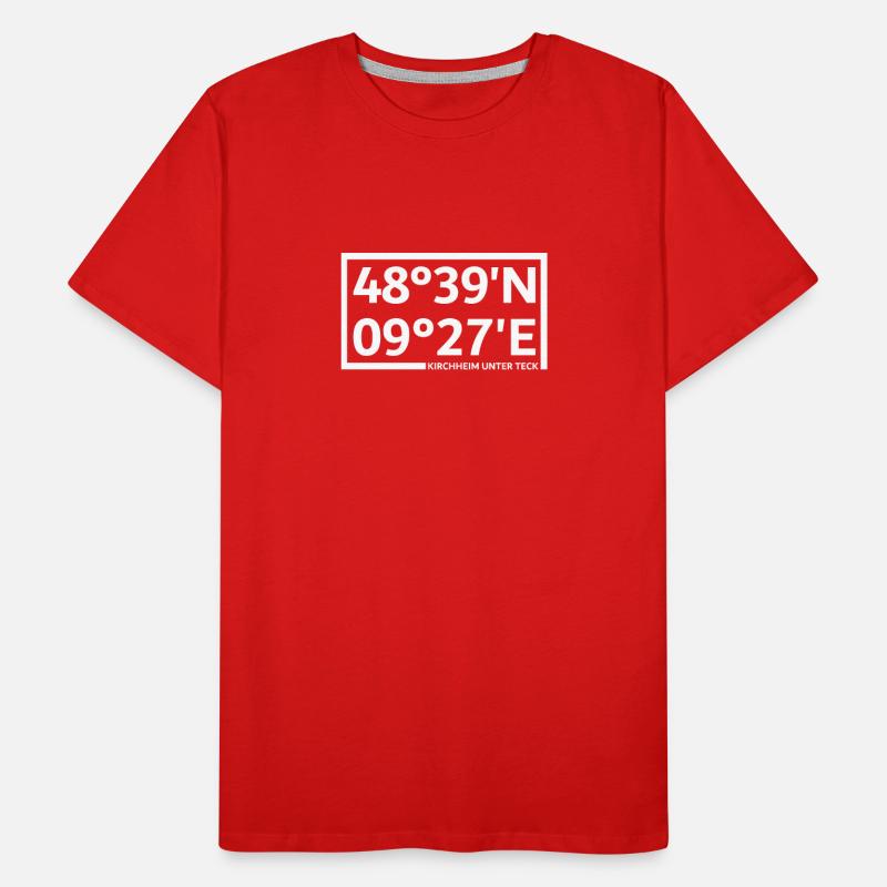 Kirchheim unter Teck coordinates Men's Premium Organic T-Shirt