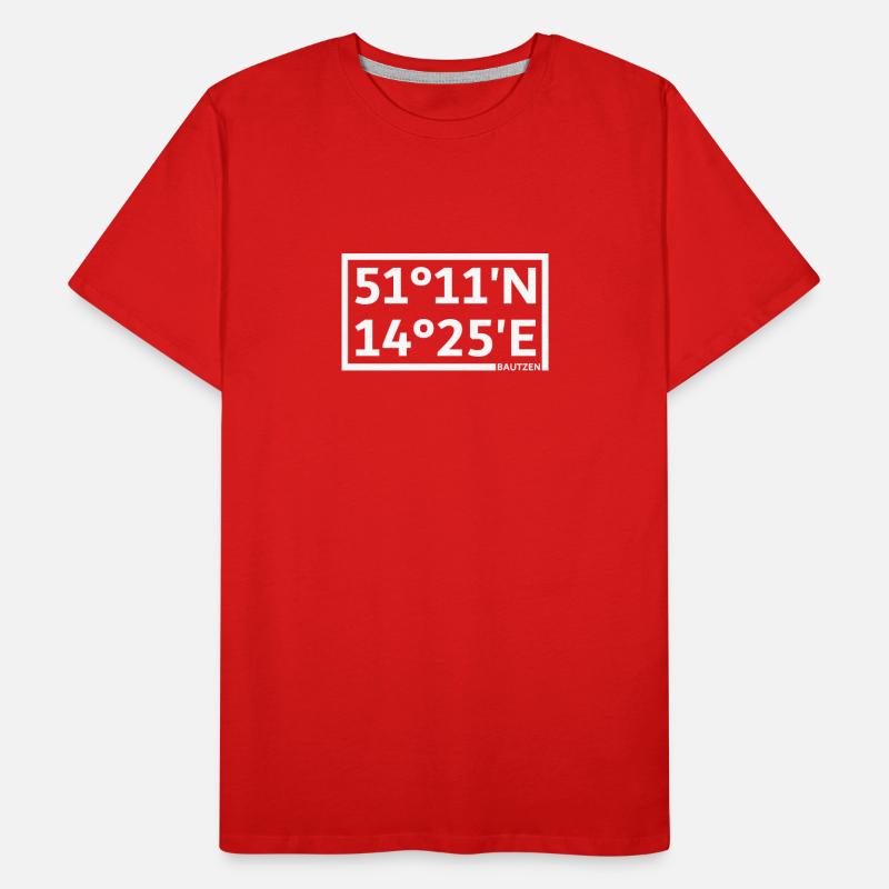 Bautzen coordinates Men's Premium Organic T-Shirt