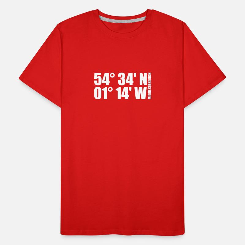 Middlesbrough coordinates Men's Premium Organic T-Shirt