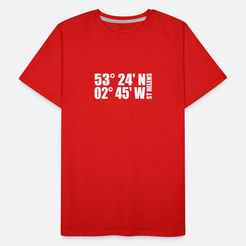 St Helens coordinates Men's Premium Organic T-Shirt