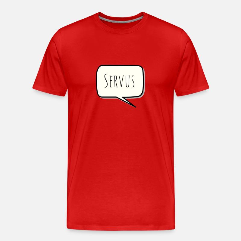Servus - Männer Premium Bio T-Shirt - Rot