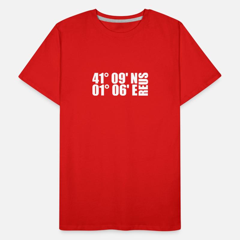 Reus Coordinates Men's Premium Organic T-Shirt
