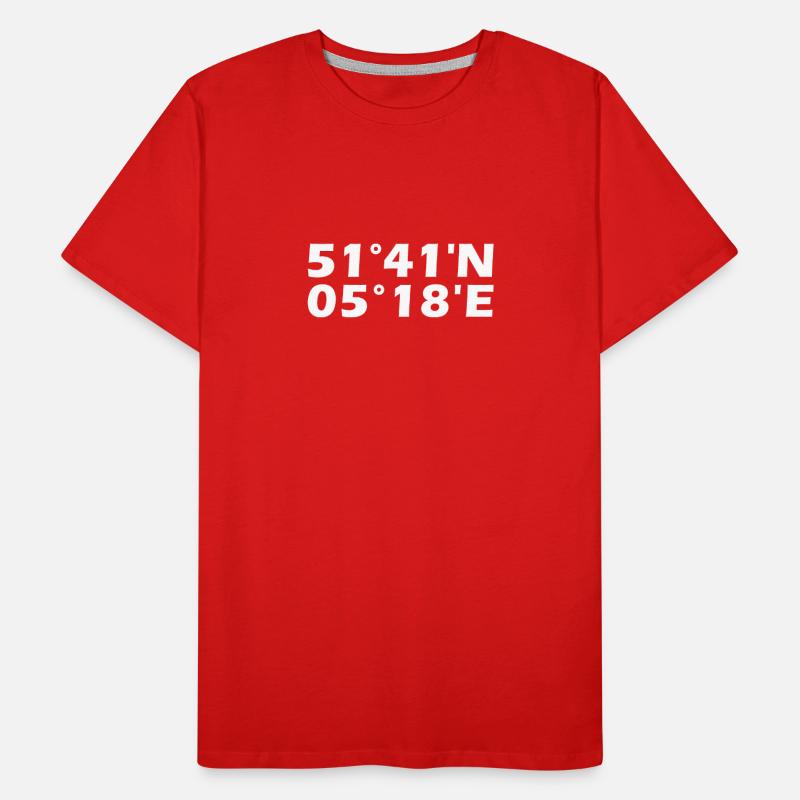's-Hertogenbosch coordinates Men's Premium Organic T-Shirt