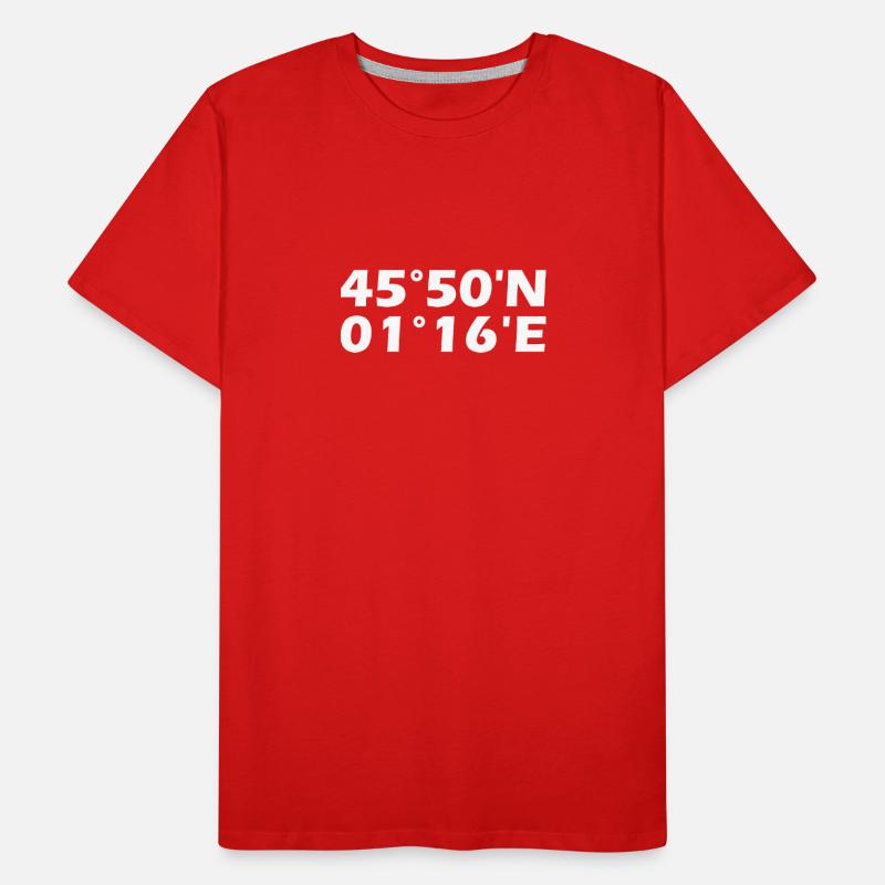Limoges coordinates Men's Premium Organic T-Shirt
