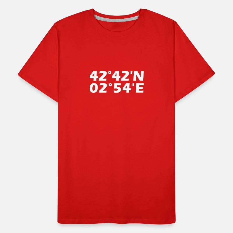 Coordonnées de Perpignan T-shirt bio Premium Homme