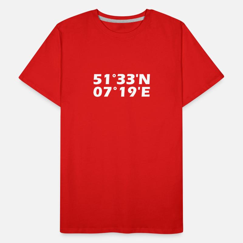 Castrop-Rauxel coordinates Men's Premium Organic T-Shirt