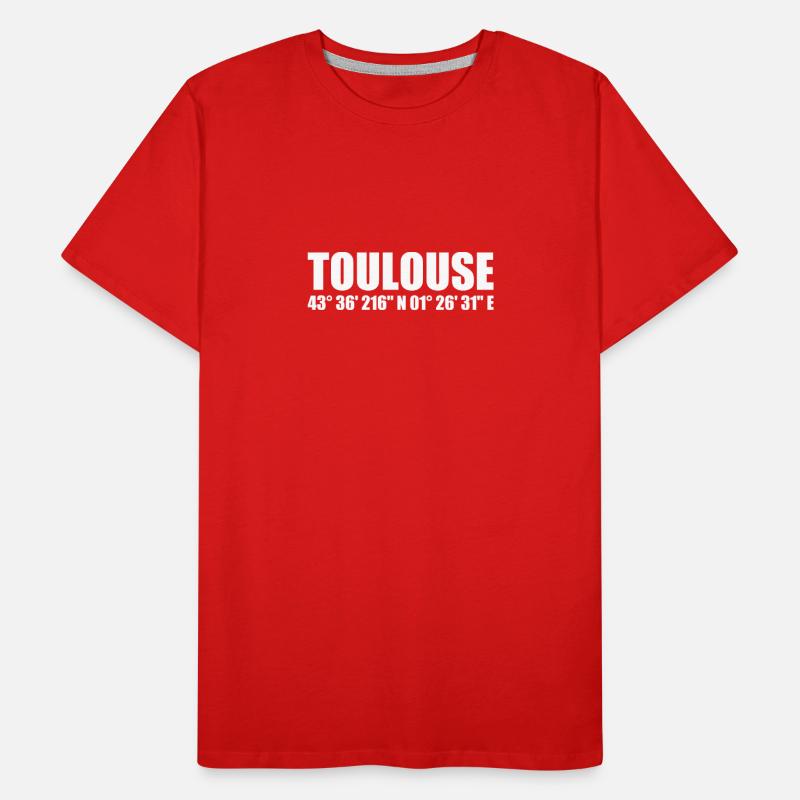 Toulouse coordinates Men's Premium Organic T-Shirt
