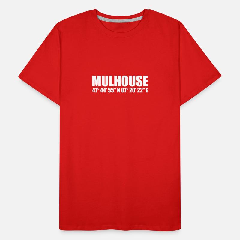 Mulhouse coordinates Men's Premium Organic T-Shirt