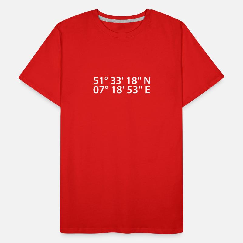 Castrop-Rauxel coordinates Men's Premium Organic T-Shirt