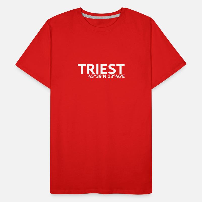 Trieste coordinates Men's Premium Organic T-Shirt