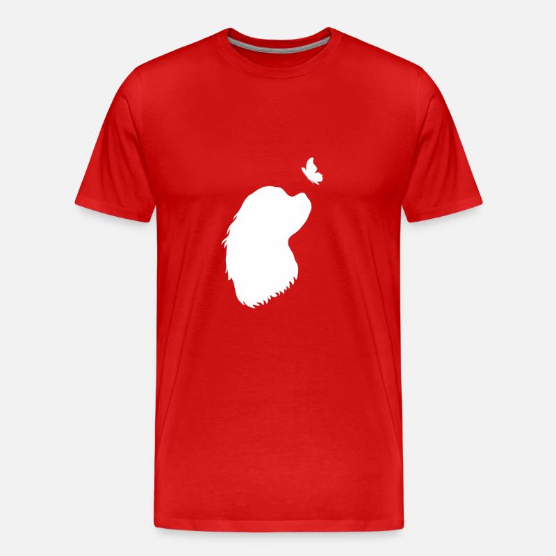 Cavalier King Charles Spaniel - Männer Premium Bio T-Shirt - Rot
