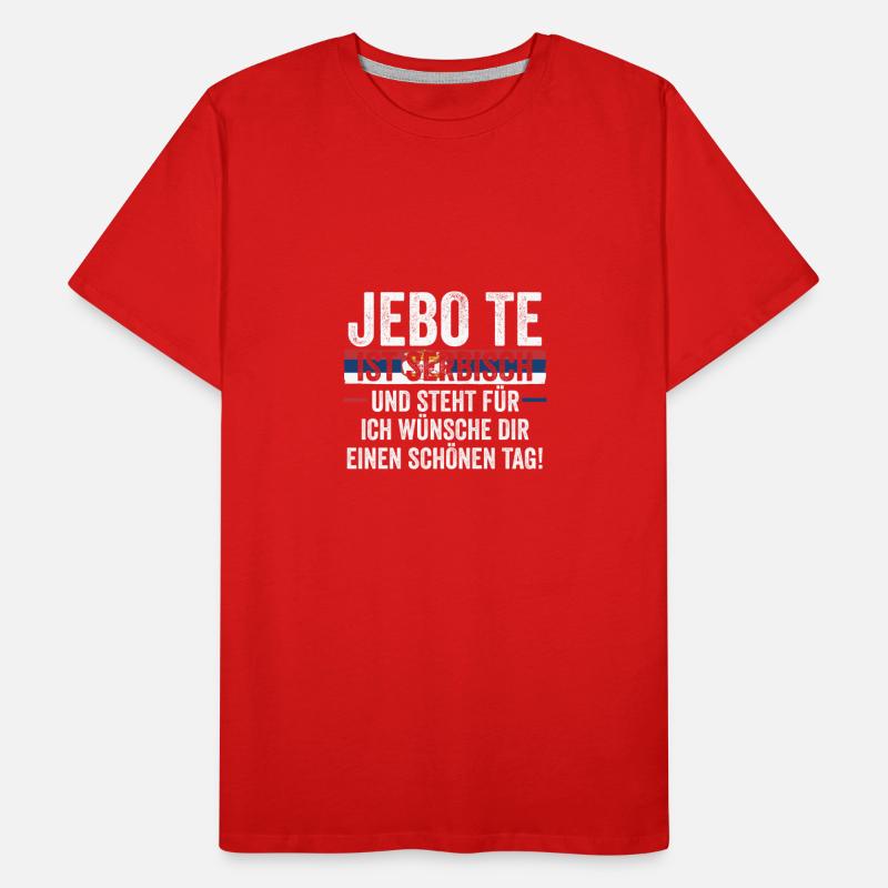 Serbe Serbe Serbie T-shirt bio Premium Homme